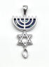Sterling Silver With Stone of Israel Grafted In Pendant
